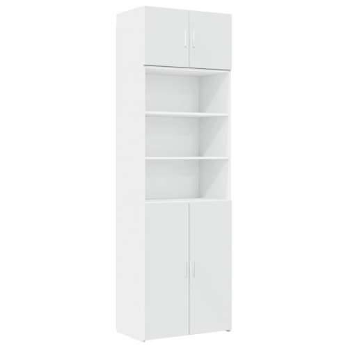 Ormarić za pohranu bijeli 70 x 42,5 x 225 cm konstruirano drvo - Bijela 1 Cijena