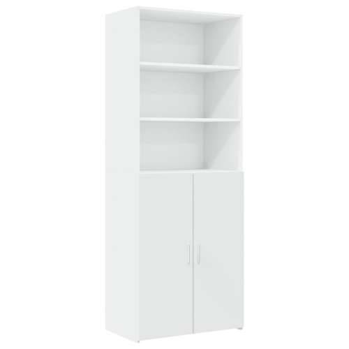 Ormarić za pohranu bijeli 70 x 42,5 x 225 cm konstruirano drvo - Bijela 1 Cijena