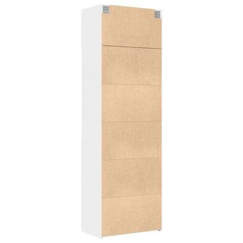 Ormarić za pohranu bijeli 70 x 42,5 x 225 cm konstruirano drvo - Bijela 1 Cijena