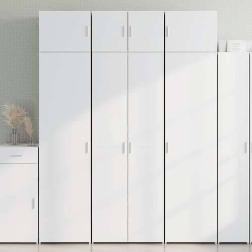Ormarić za pohranu bijeli 70 x 42,5 x 225 cm konstruirano drvo - Bijela 1 Cijena