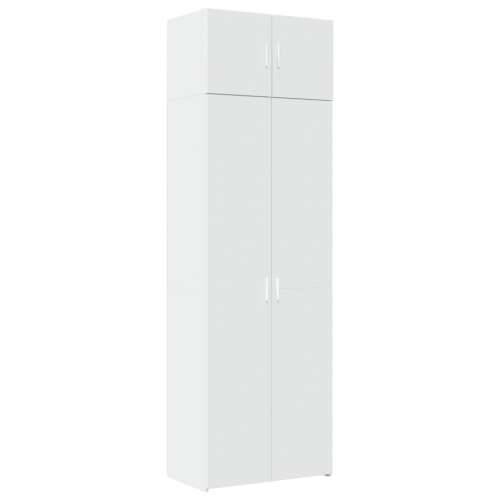 Ormarić za pohranu bijeli 70 x 42,5 x 225 cm konstruirano drvo - Bijela 1 Cijena
