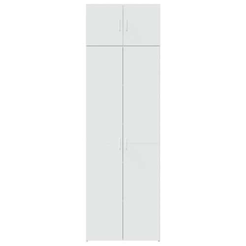 Ormarić za pohranu bijeli 70 x 42,5 x 225 cm konstruirano drvo - Bijela 1 Cijena