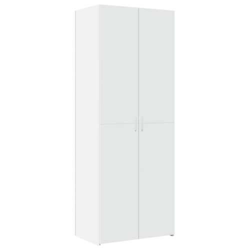 Ormarić za pohranu bijeli 70 x 42,5 x 225 cm konstruirano drvo - Bijela 1 Cijena