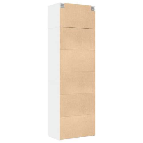Ormarić za pohranu bijeli 70 x 42,5 x 225 cm konstruirano drvo - Bijela 1 Cijena