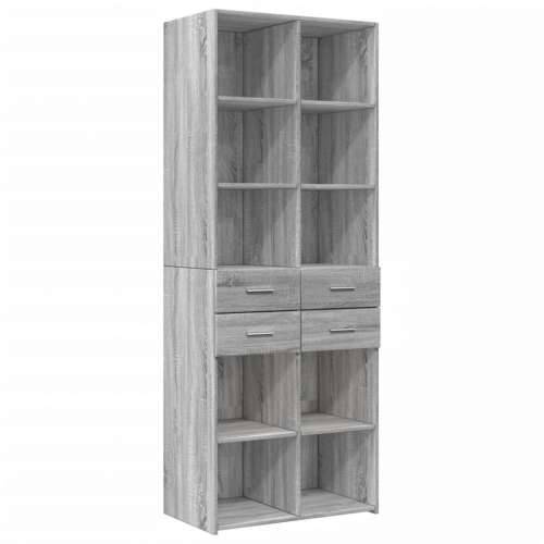 Ormarić za pohranu boja hrasta sonome 70 x 42,5 x 225 cm drveni - Sivi hrast sonoma 1 Cijena