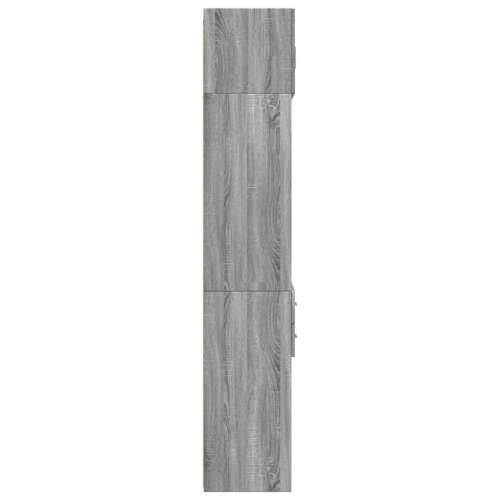 Ormarić za pohranu boja hrasta sonome 70 x 42,5 x 225 cm drveni - Sivi hrast sonoma 1 Cijena