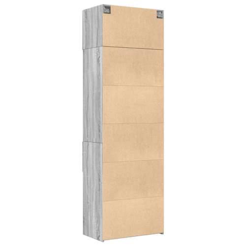Ormarić za pohranu boja hrasta sonome 70 x 42,5 x 225 cm drveni - Sivi hrast sonoma 1 Cijena