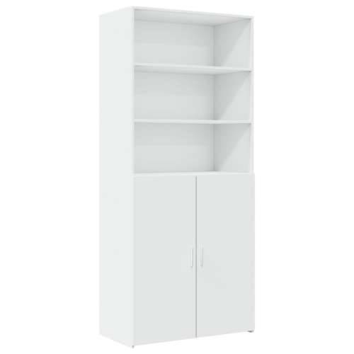Ormarić za pohranu bijeli 80 x 42,5 x 225 cm konstruirano drvo - Bijela 1 Cijena