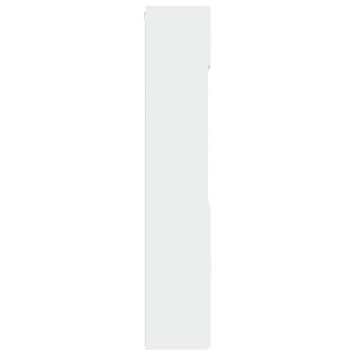 Ormarić za pohranu bijeli 80 x 42,5 x 225 cm konstruirano drvo - Bijela 1 Cijena