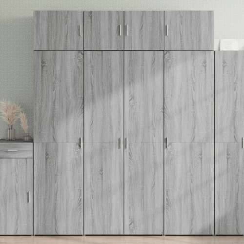 Ormarić za pohranu boja hrasta sonome 80 x 42,5 x 225 cm drveni Sivi hrast sonoma 1 Cijena