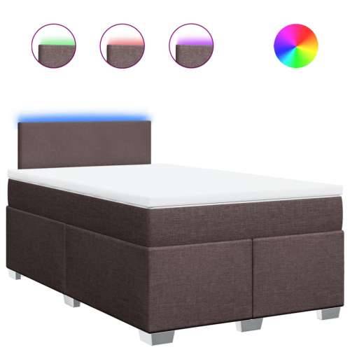 Krevet box spring s madracem tamnosmeđi 120 x 190 cm od tkanine - Tamno smeđa 120 x 190 cm Gladak dizajn Cijena
