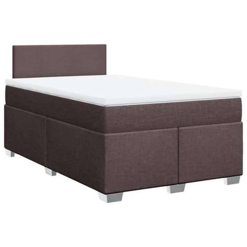 Krevet box spring s madracem tamnosmeđi 120 x 190 cm od tkanine - Tamno smeđa 120 x 190 cm Gladak dizajn Cijena