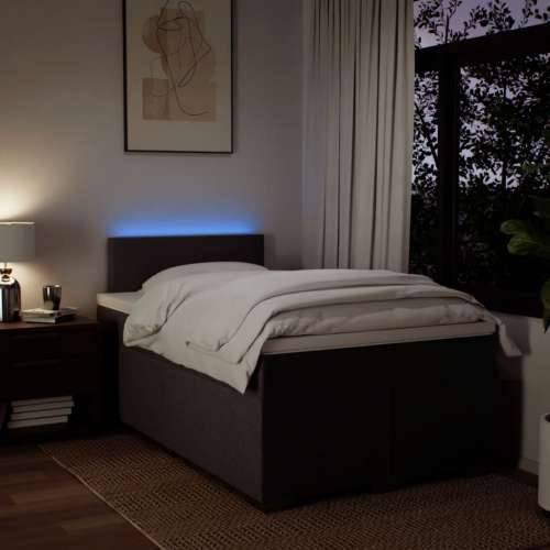 Krevet box spring s madracem tamnosmeđi 120 x 190 cm od tkanine - Tamno smeđa 120 x 190 cm Gladak dizajn Cijena