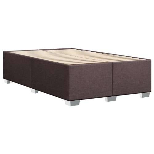 Krevet box spring s madracem tamnosmeđi 120 x 190 cm od tkanine - Tamno smeđa 120 x 190 cm Gladak dizajn Cijena