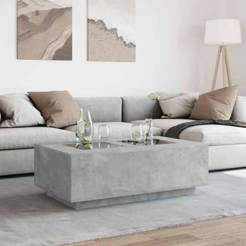 Stolić s beskonačnim LED siva boja betona 116x69x40 cm - Beton siva 116 x 69 x 40 cm 1 Cijena