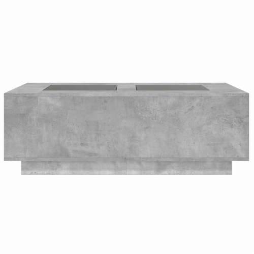 Stolić s beskonačnim LED siva boja betona 116x69x40 cm - Beton siva 116 x 69 x 40 cm 1 Cijena