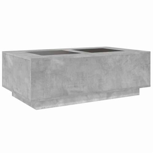 Stolić s beskonačnim LED siva boja betona 116x69x40 cm - Beton siva 116 x 69 x 40 cm 1 Cijena