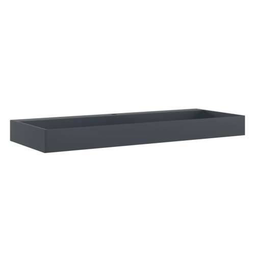 Lavabo - Umivaonik od lijevanih minerala/mramora 120x46x11 cm antracit - Antracit 120 x 46 x 11 cm Cijena