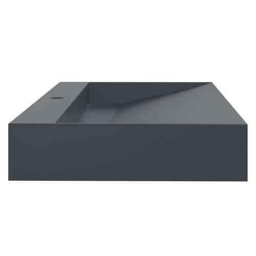 Lavabo - Umivaonik od lijevanih minerala/mramora 120x46x11 cm antracit - Antracit 120 x 46 x 11 cm Cijena