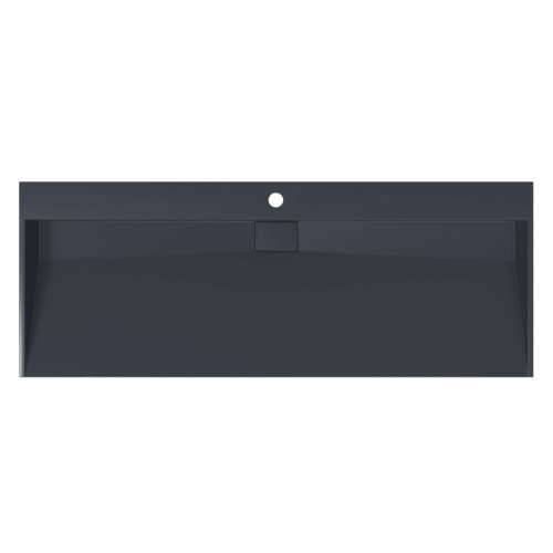 Lavabo - Umivaonik od lijevanih minerala/mramora 120x46x11 cm antracit - Antracit 120 x 46 x 11 cm Cijena