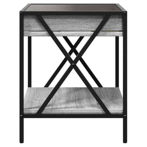 Noćni ormarić s beskonačnim LED boja hrasta 40x40x50 cm - Sivi hrast sonoma 1 Cijena