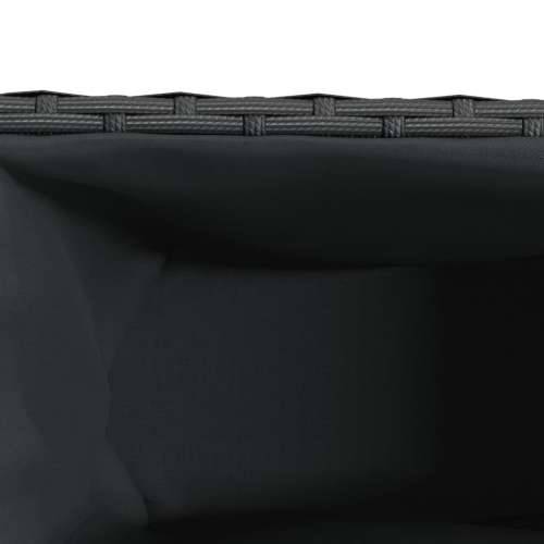 Vrtne sadilice s 2 posude 2 kom crne 90 x 20 x 40 cm poliratan - Crna 2 Cijena
