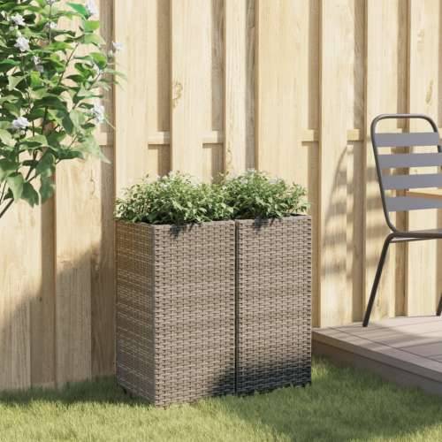 Vrtne sadilice 2 kom siva 30 x 30 x 60 cm od poliratana Siva 30 x 30 x 60 cm 2 Cijena