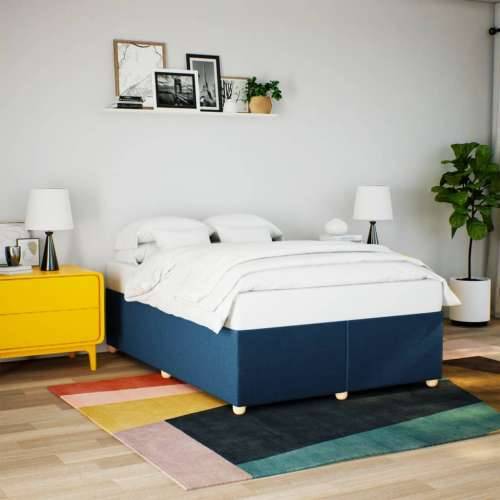 Okvir za krevet bez madraca plavi 160x200 cm od tkanine - Plava 160 x 200 cm Cijena