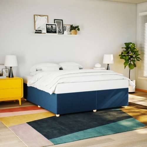 Okvir za krevet bez madraca plavi 200x200 cm od tkanine - Plava 200 x 200 cm Cijena