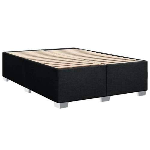 Krevet s oprugama i madracem crni 140x200 cm od tkanine Crna 140 x 200 cm Cijena