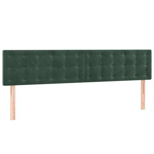 Krevet s oprugama i madracem tamnozeleni 160x200 cm baršunasti - Tamnozelena 160 x 200 cm gumbi Cijena