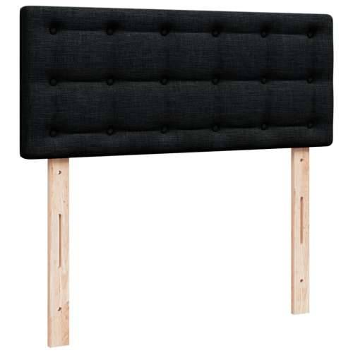 Krevet s oprugama i madracem crni 120 x 200cm od tkanine - Crna 120 x 200 cm gumbi Cijena