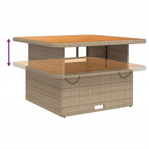 Vrtna garnitura - 2-dijelni set vrtnih sofa od poliratana s jastucima bež - bež i siva 110 x 110 x 40/71 cm 1 Cijena