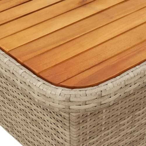 Vrtna garnitura - 2-dijelni set vrtnih sofa od poliratana s jastucima bež - bež i siva 110 x 110 x 40/71 cm 1 Cijena