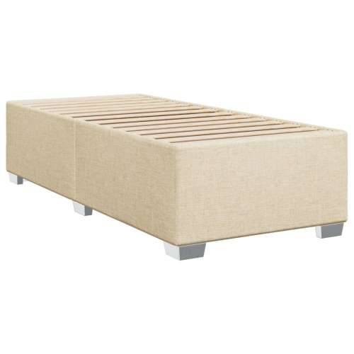 Krevet s oprugama i madracem krem 90 x 200 cm od tkanine - Krema 90 x 200 cm gumbi Cijena