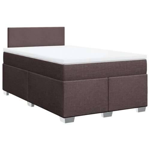 Krevet box spring s madracem tamnosmeđi 120 x 190 cm od tkanine - Tamno smeđa 120 x 190 cm Gladak dizajn Cijena