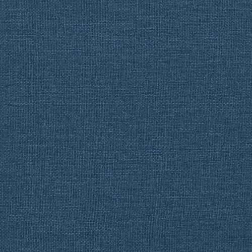 Krevet s oprugama i madracem plavi 140 x 190 cm od tkanine Plava 140 x 190 cm Blok s kvadratima Cijena