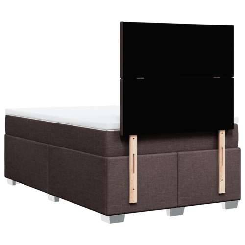 Krevet box spring s madracem tamnosmeđi 120 x 190 cm od tkanine - Tamno smeđa 120 x 190 cm Gladak dizajn Cijena