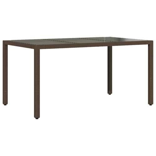 7-dijelni vrtni bistro set od poliratana s jastucima smeđi - 150 x 90 x 75 cm Bez naslona za noge 6 Cijena