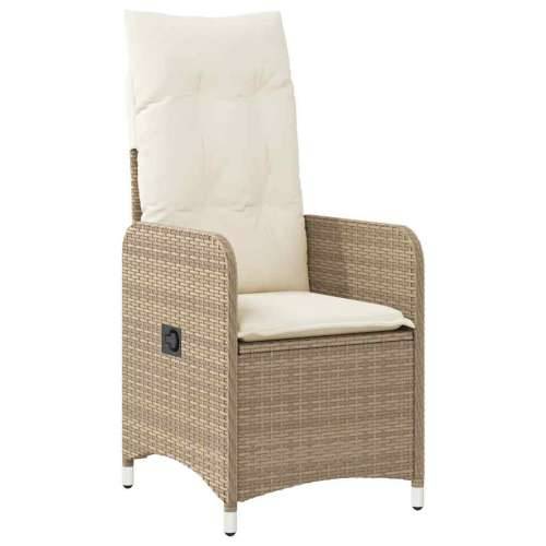 7-dijelni vrtni bistro set od poliratana s jastucima bež - 150 x 90 x 75 cm Bez naslona za noge 6 Cijena
