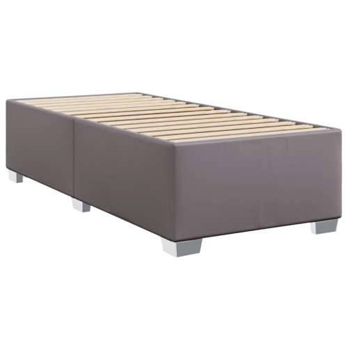 Krevet s oprugama i madracem sivi 100x200 cm od umjetne kože - Siva 100 x 200 cm gumbi Cijena