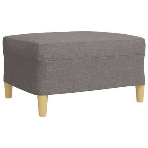 3-dijelni set sofa s tabureom smeđesivi od tkanine - Sivo-smeđa S osloncem za noge Cijena