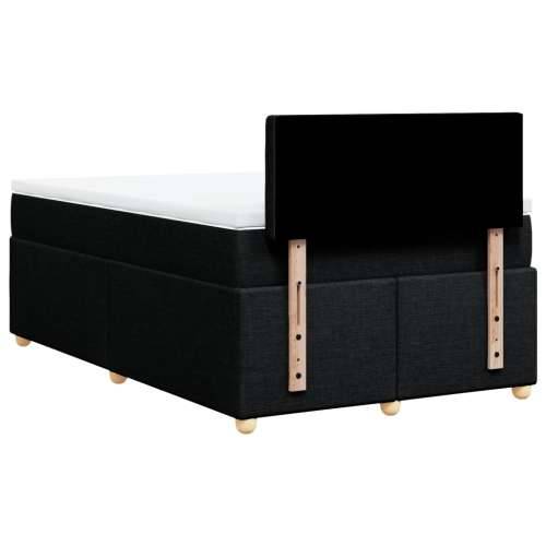 Krevet s oprugama i madracem crni 120 x 200cm od tkanine Crna 120 x 200 cm gumbi Cijena