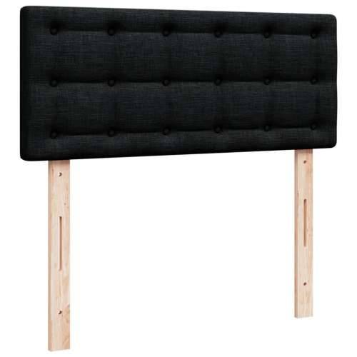 Krevet s oprugama i madracem crni 120 x 200cm od tkanine Crna 120 x 200 cm gumbi Cijena