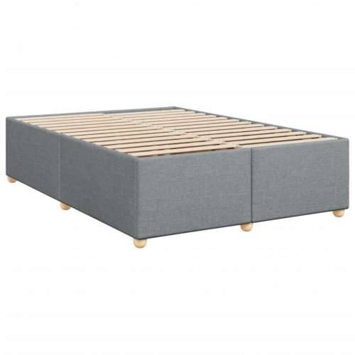 Krevet box spring s madracem svjetlosivi 140x200 cm od tkanine - Svjetlosiva 140 x 200 cm Gladak dizajn Cijena