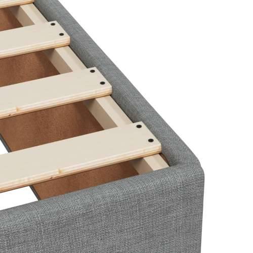 Krevet box spring s madracem svjetlosiva 160x200 cm tkanina - Svjetlosiva 160 x 200 cm Gladak dizajn Cijena