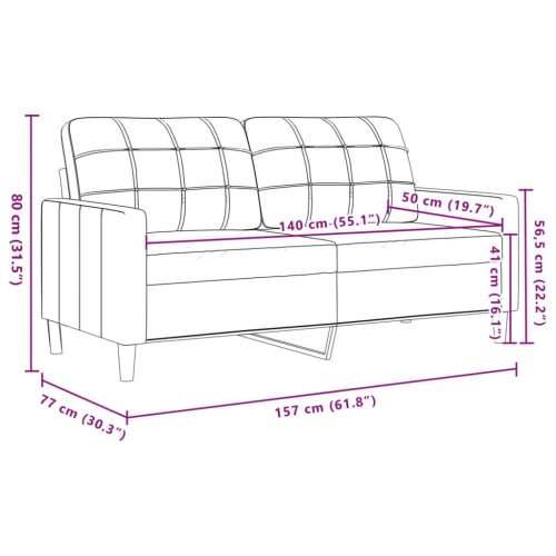2-dijelni set sofa s jastucima smeđi baršunasti Smeđa s jastučićima Cijena