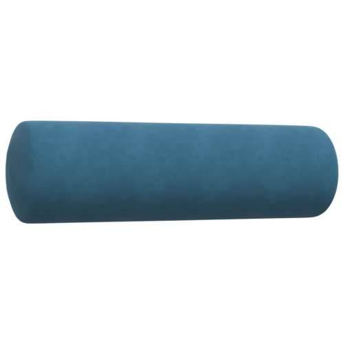 2-dijelni set sofa s jastucima plavi baršunasti - Plava s jastučićima Cijena