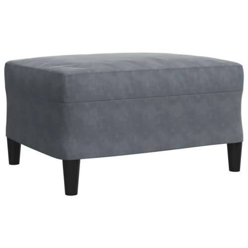 3-dijelni set sofa s jastucima tamnosivi baršunasti - Tamno siva s jastucima i tabureom Cijena