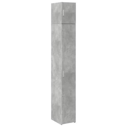 Uski ormarić za pohranu boja betona 30 x 42,5 x 225 cm drveni Beton siva 1 Cijena